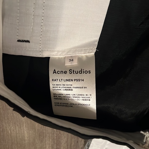 Acne Studios Kat LT linen pant - Picture 5 of 9